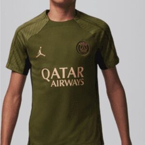 Jordan PSG Olive Green Jersey